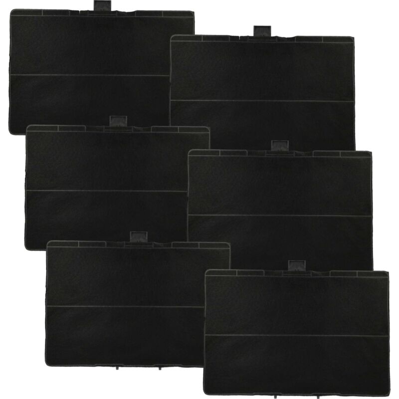 foto del prodotto 6x filtro a carboni attivi sostituisce bsh 11049702, dhz5345, 669648, 703606, 11026771 per cappe aspiranti 31,5 x 21,5 x 2,3 cm vhbw