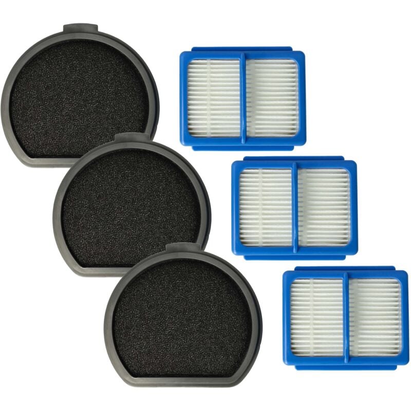 foto del prodotto 6x filtro compatibile con aeg qx9-1-alrg, qx9, qx9-1-40gg, askqx9 aspirapolvere - filtro principale, pre-filtro - vhbw