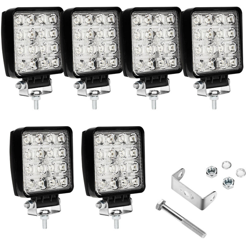 foto del prodotto 6x led 48w luce di lavoro led luce di lavoro proiettore fog per auto camion utv suv offroad tractor unit
