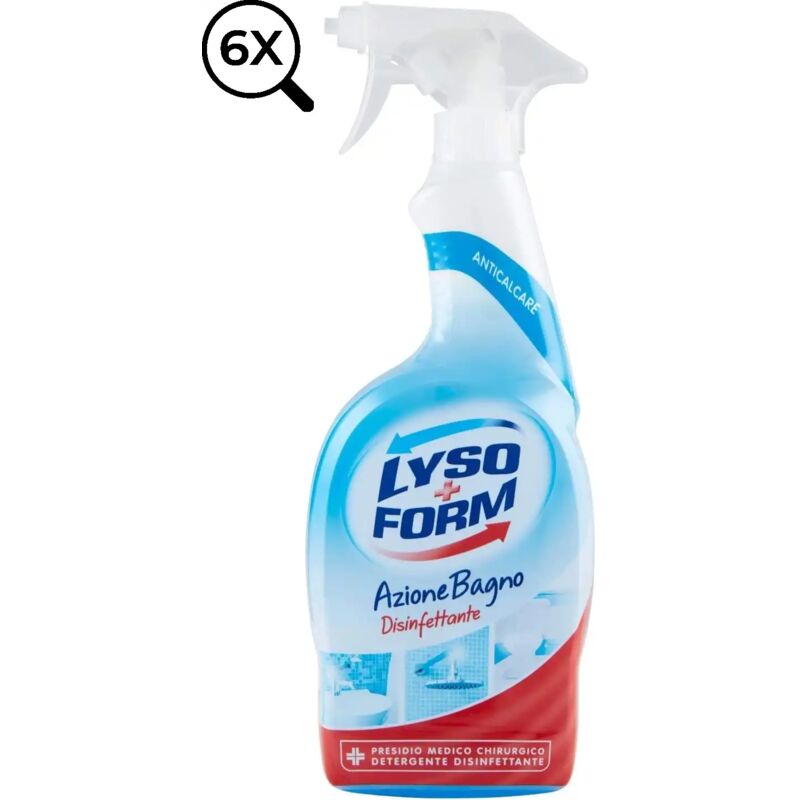 foto del prodotto 6x lysoform disinfettante anticalcare azione bagno 6 pezzi da 750 ml 4500 ml 