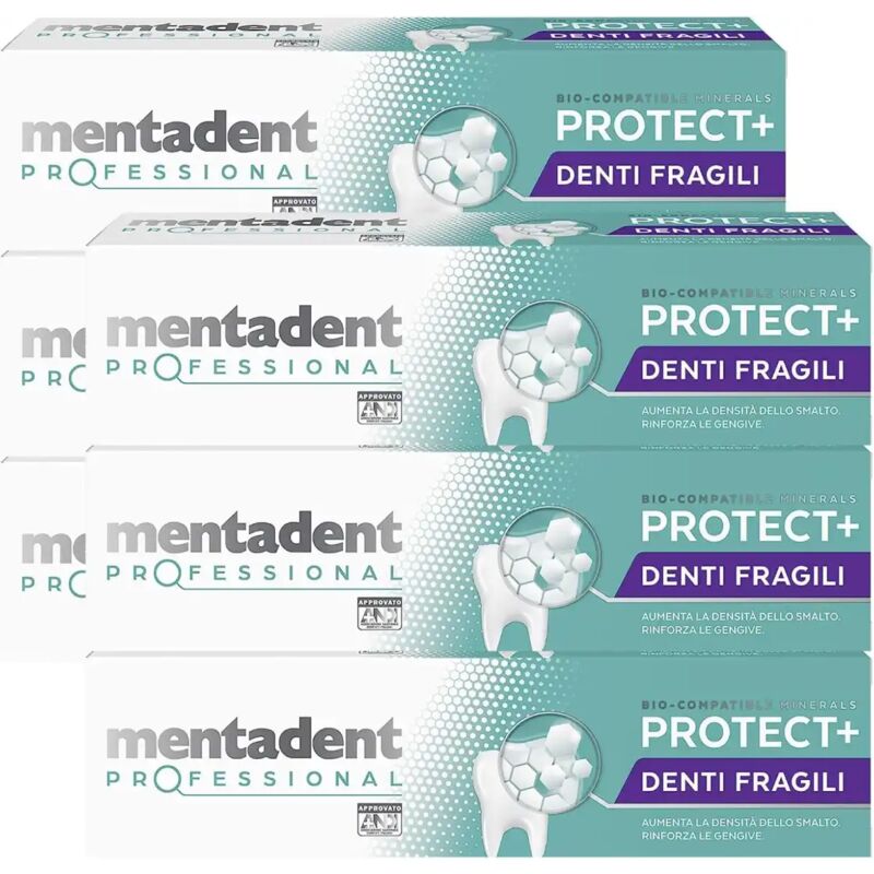 foto del prodotto 6x mentadent professional protect denti fragili dentifricio rinforzante 6x75ml