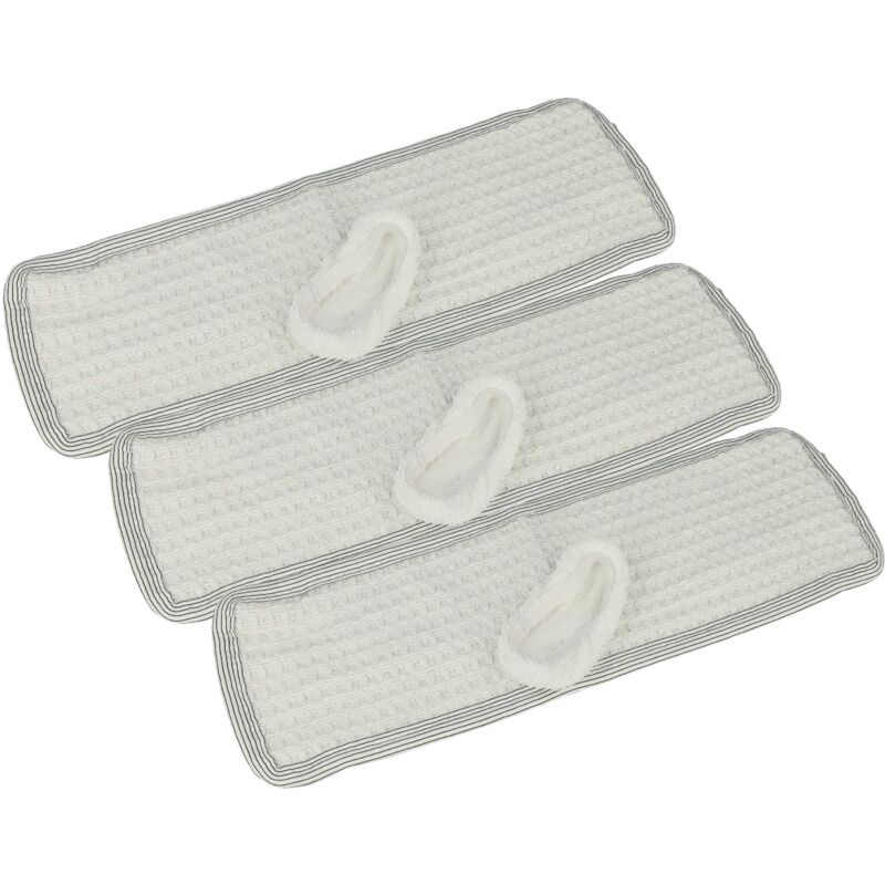 foto del prodotto 6x panno compatibile con dirt devil vaporex m385 4, m385 5 scopa a vapore 3x fodera in cotone, 3x bodentuch vhbw