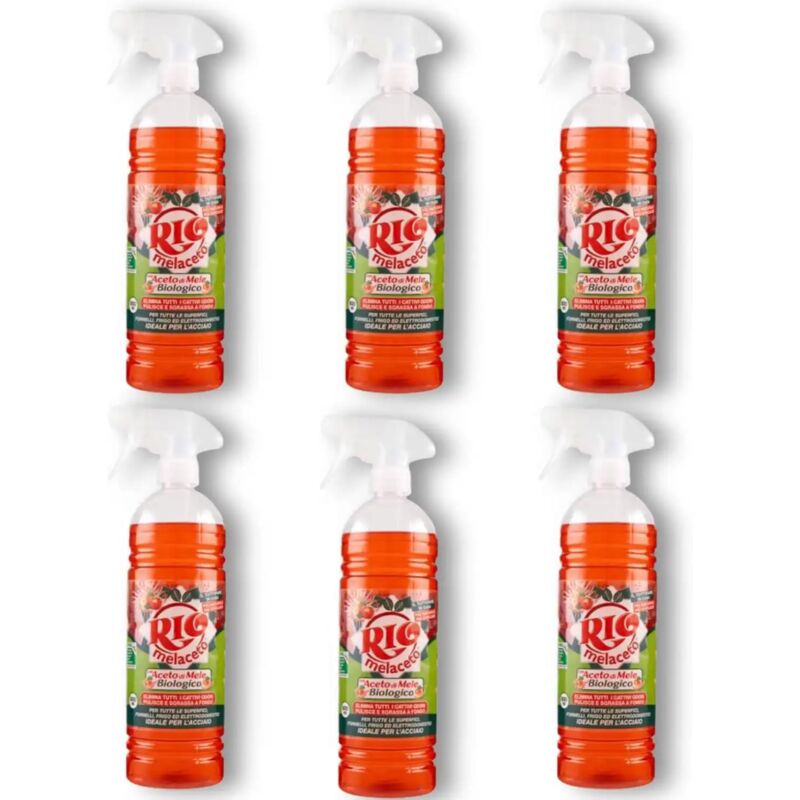 foto del prodotto 6x rio melaceto spray con aceto di mele detergente superfici biologico 6x800ml