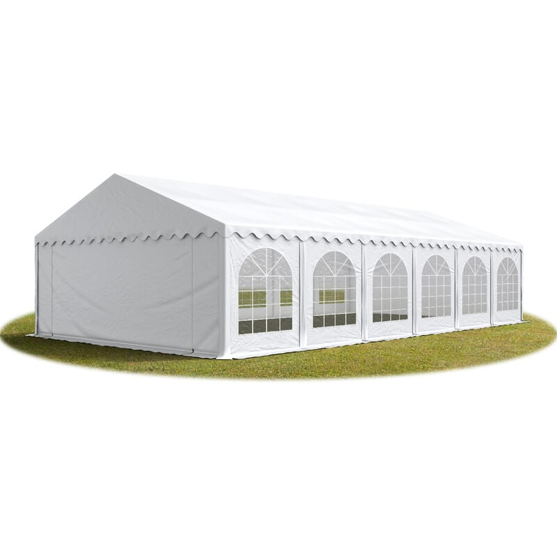 foto del prodotto 6x12 mtendone per feste premium pvc bianco 100 impermeabile gazebo da giardino tendone da esterno tenda party