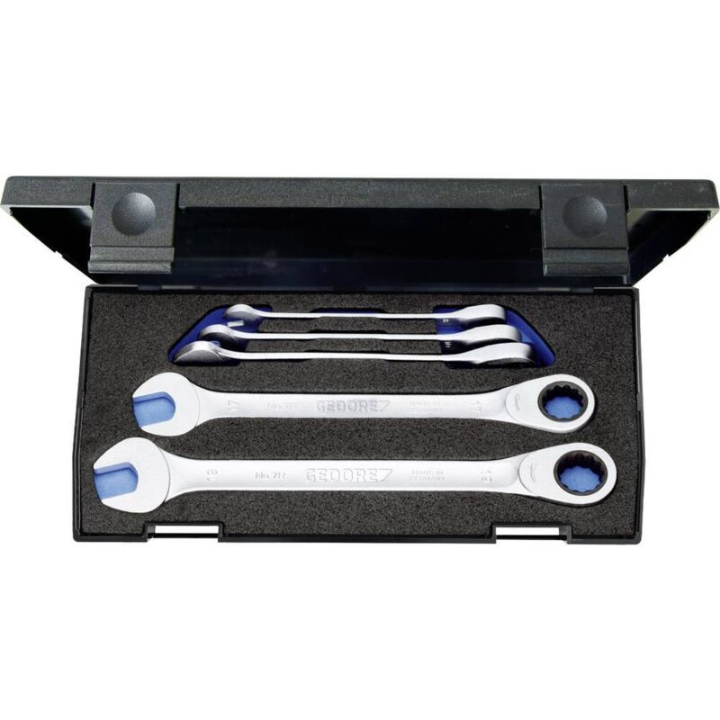 foto del prodotto 7 r 005 set di chiavi a bocca con cricchetto a anello, 5 pezzi 8 19 mm