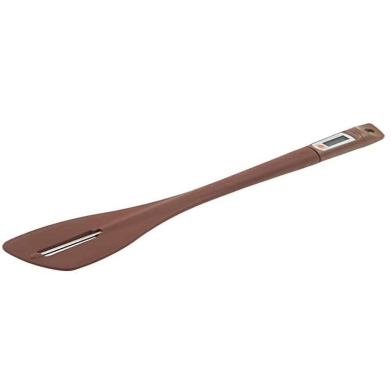 foto del prodotto 70.096.98.0062, spatola in silicone con termometro choc silikomart