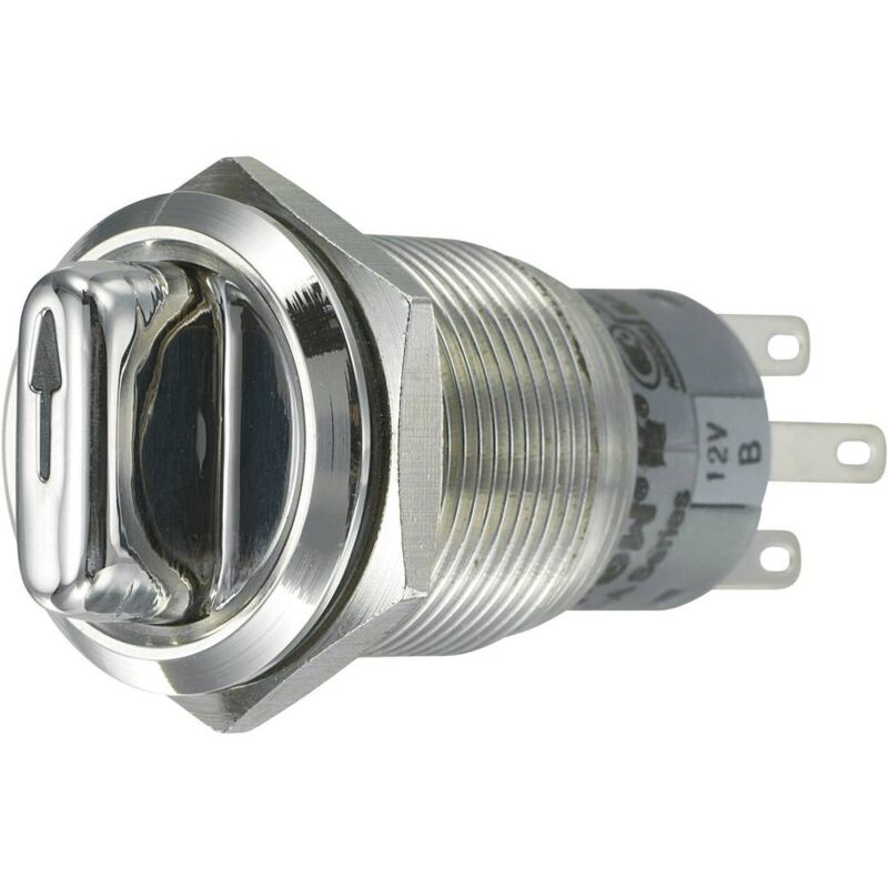 foto del prodotto 701826 las1 agq 22xd 31 b selettore antivandalo 250 v ac 3 a posizioni di commutazione 3 2 x 45 ip65 1 tru components