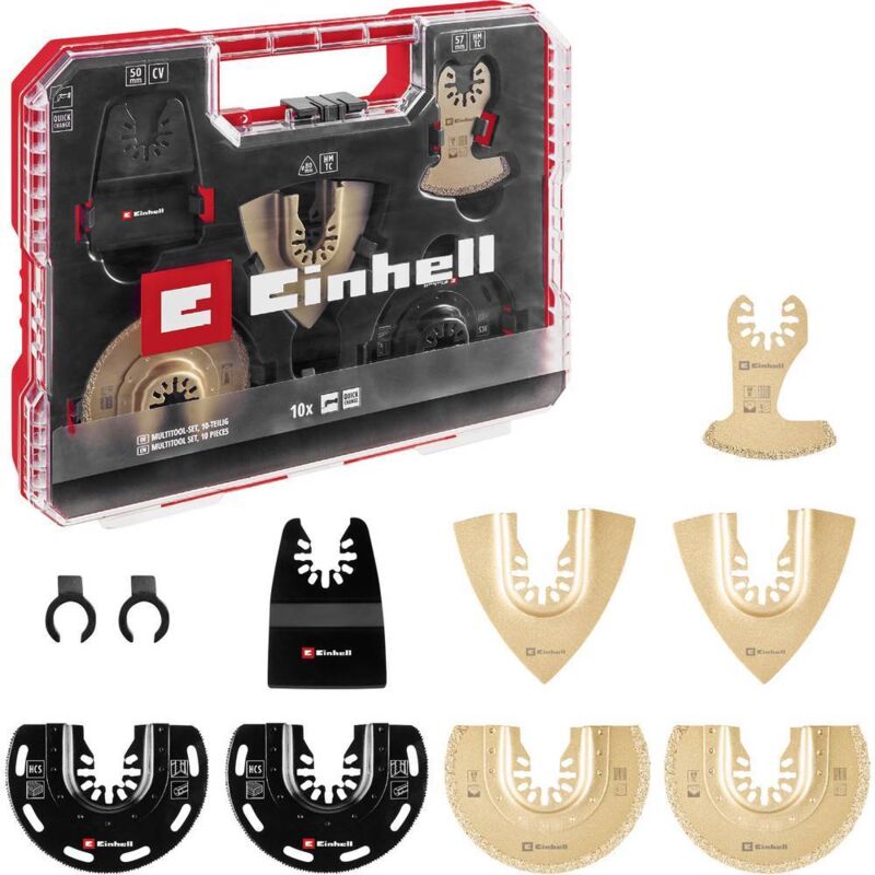foto del prodotto 708110 xlplus-case hcs, hm kit di accessori per multiutensile 1 kit - einhell