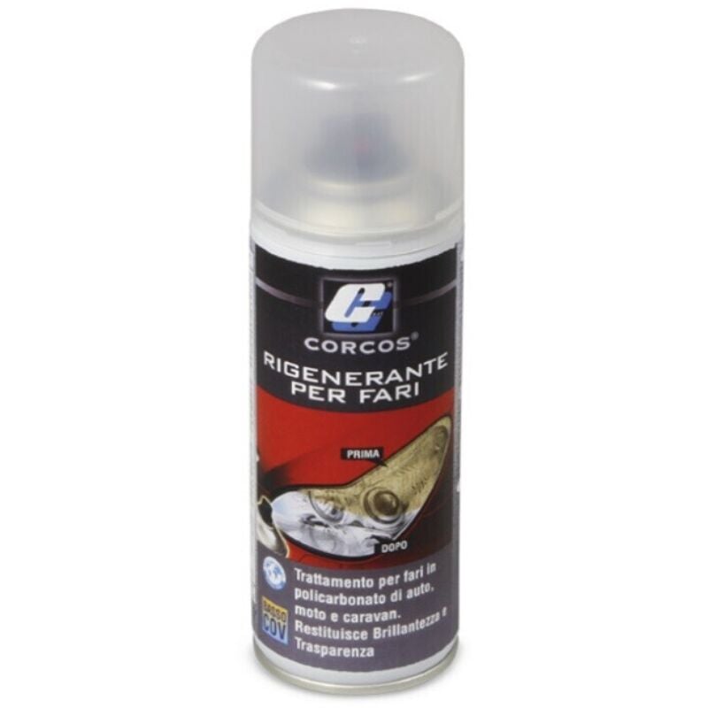 foto del prodotto 714 bomboletta spray cor ravviva rigenera fari auto moto caravan corcos 200 ml