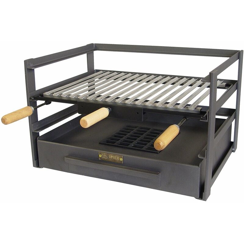 foto del prodotto 71481.0 cassetto barbecue con griglia, nero, 57 x 41 x 35 cm imex el zorro