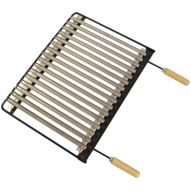 foto del prodotto 71613 griglia per barbecue, in acciaio inossidabile, 66 x 41 cm imex el zorro