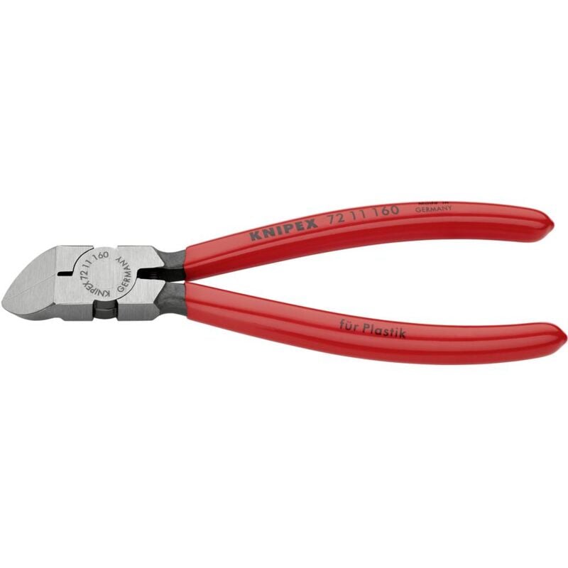 foto del prodotto 72 11 160 officina e meccanica tronchese laterale per materie plastiche senza sfaccettature 160 mm knipex