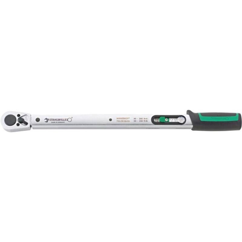 foto del prodotto 721 20 quick 50204020 chiave dinamometrica calibrato iso 40 200 nm stahlwille