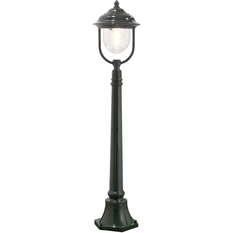 foto del prodotto 7225 600 parma lampada da esterni per sentiero, bxpxa 24x24x118 cm, 1 punto luce da 75 w, ip 43, alluminio laccato, colore bianco opaco
