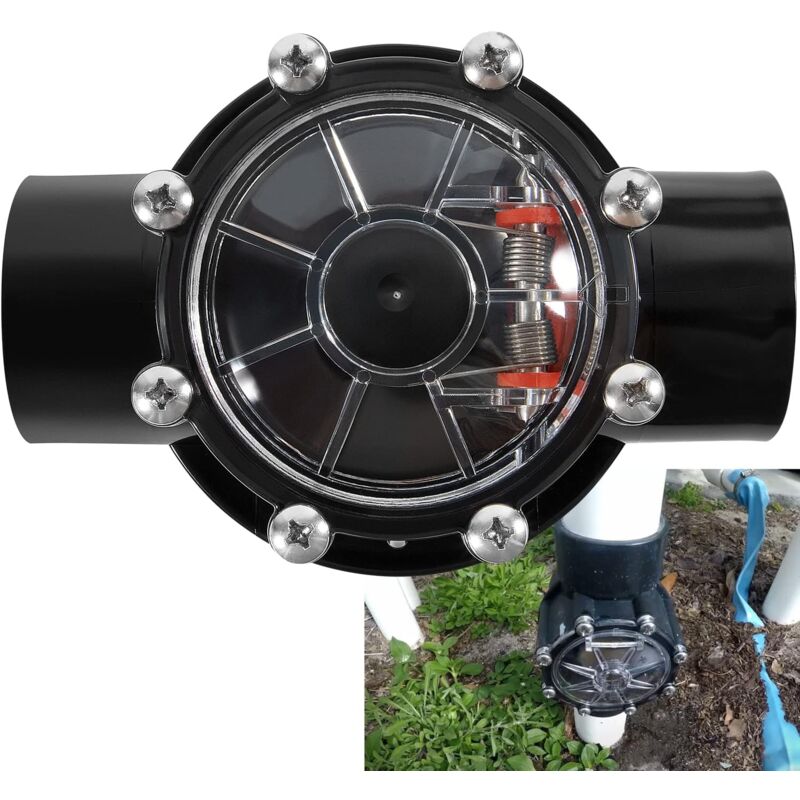 foto del prodotto 7235 valvola di ritegno di ricambio con guarnizione positiva non lubrificata da 1,5 2 pollici per raccordi jandy pro series