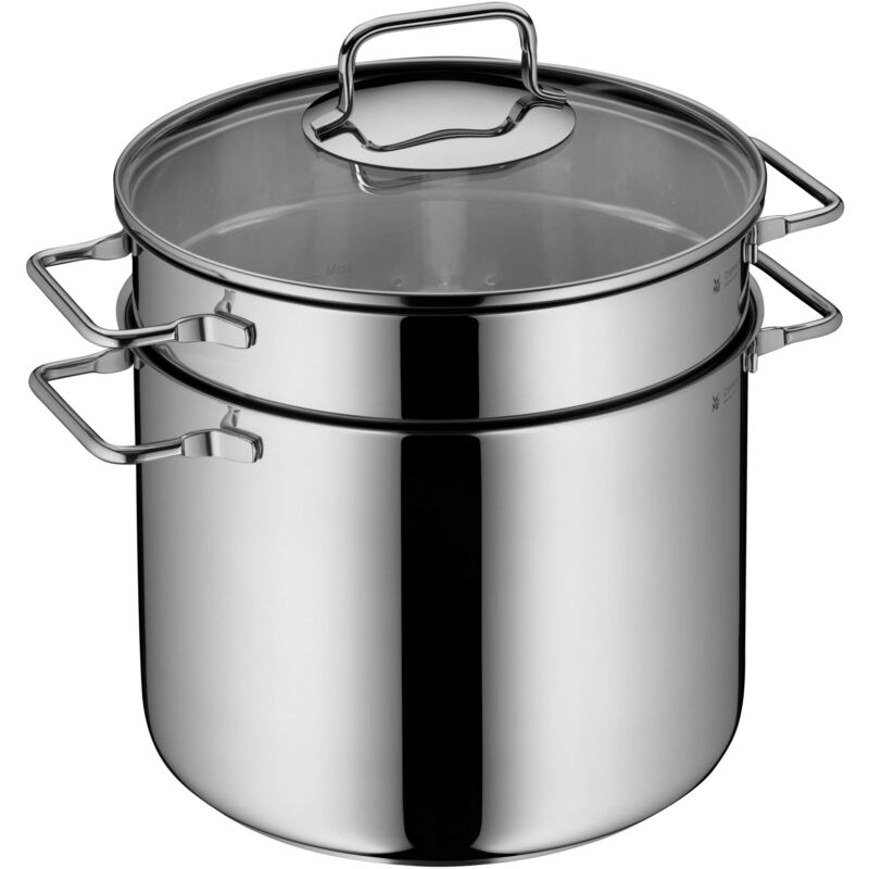 foto del prodotto 724919990 pentola per pasta con inserto scolapaste, acciaio inossidabile, argento wmf