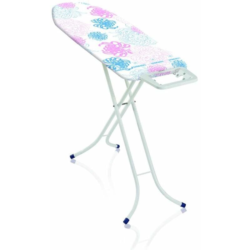foto del prodotto 72577 tavolo da stiro classic m basic, asse da stiro 120x38 cm, regolabile in altezza con supporto per ferro fisso leifheit