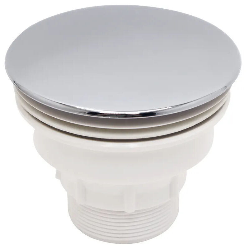 foto del prodotto 726240001 cover abs cromato douche flessibile drain de sol en plastica bianca pour salle de bain