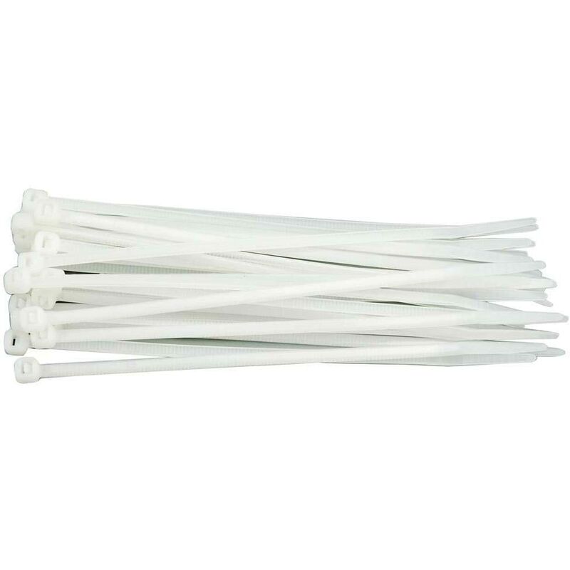 foto del prodotto 73881 ataduras di cavi 75 x 2.4 mm 100pcs bianco vorel