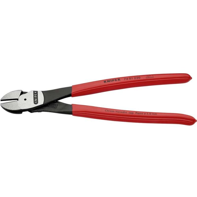 foto del prodotto 74 01 250 officina e meccanica tronchese con taglienti laterali tipo forte con sfaccettatura 250 mm - knipex