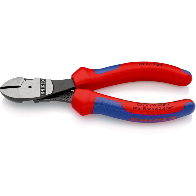 foto del prodotto 74 02 160 tronchese laterale per meccanica tipo forte rivestiti in materiale bicomponente bonderizzata nera 160 mm