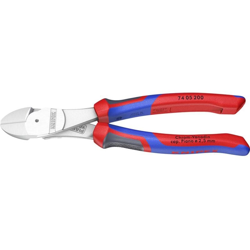 foto del prodotto 74 05 200 sb officina e meccanica tronchese con taglienti laterali tipo forte con sfaccettatura 200 mm knipex