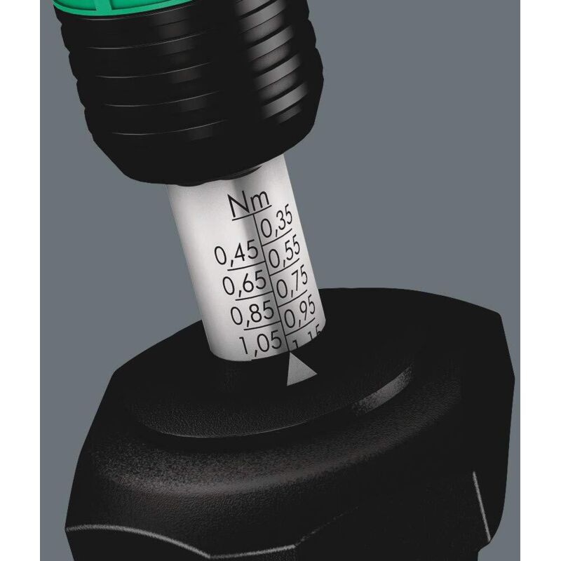foto del prodotto 7441 kraftform giraviti dinamometrici regolabili con porta inserti rapidaptor, 1 4 pollice, 1,2 3,0 nm wera