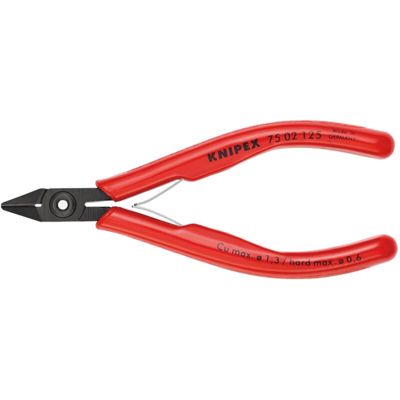 foto del prodotto 75 02 125 elettronica e meccanica di precisione tronchese laterale con sfaccettatura 125 mm knipex