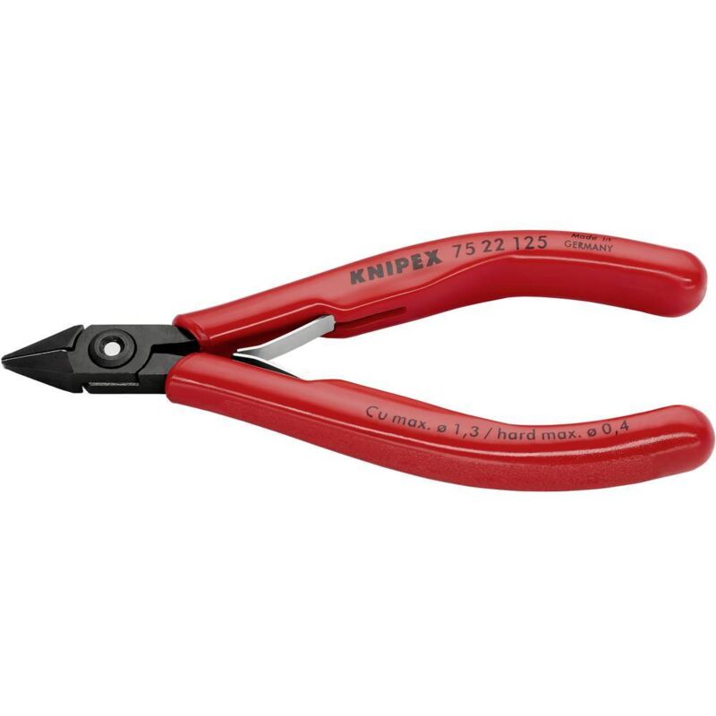 foto del prodotto 75 22 125 elettronica e meccanica di precisione tronchese laterale con sfaccettatura 125 mm knipex