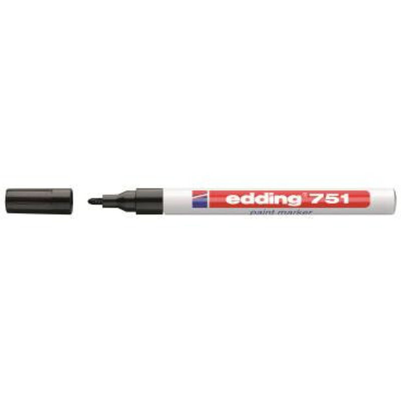 foto del prodotto 751 pennarello per vernice nero 4 751001 4751001 edding