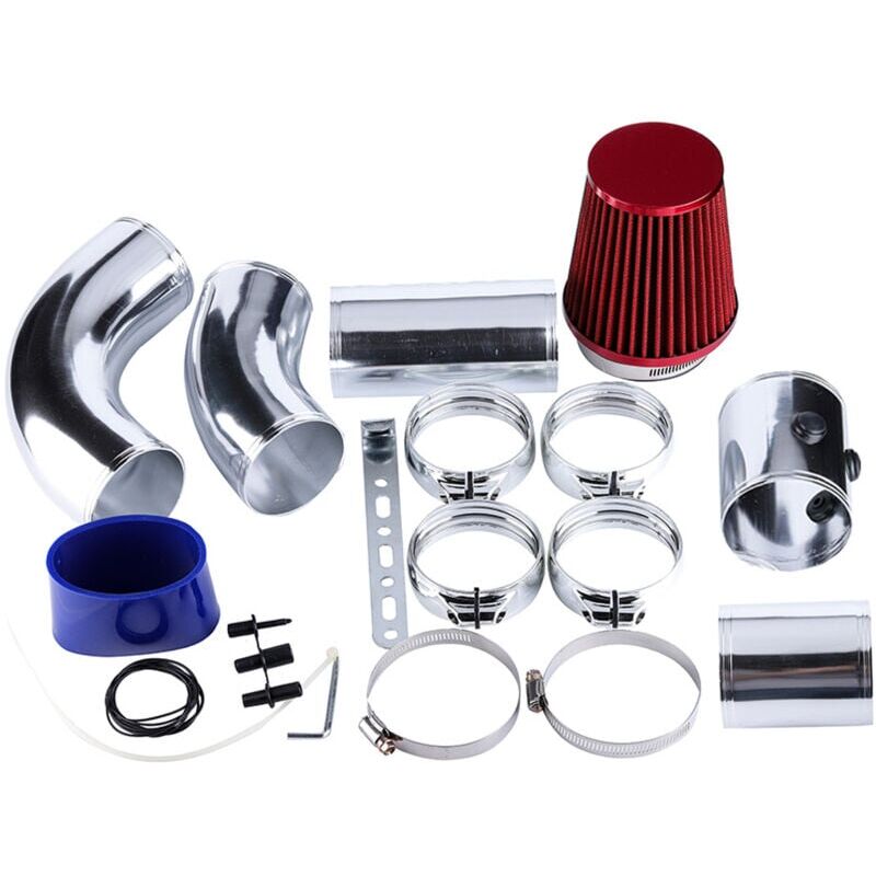 foto del prodotto 76mm, syst me de filtration d air d admission filtre air froid universel combinaison de tuyau d admission performance induction tuyau d admission