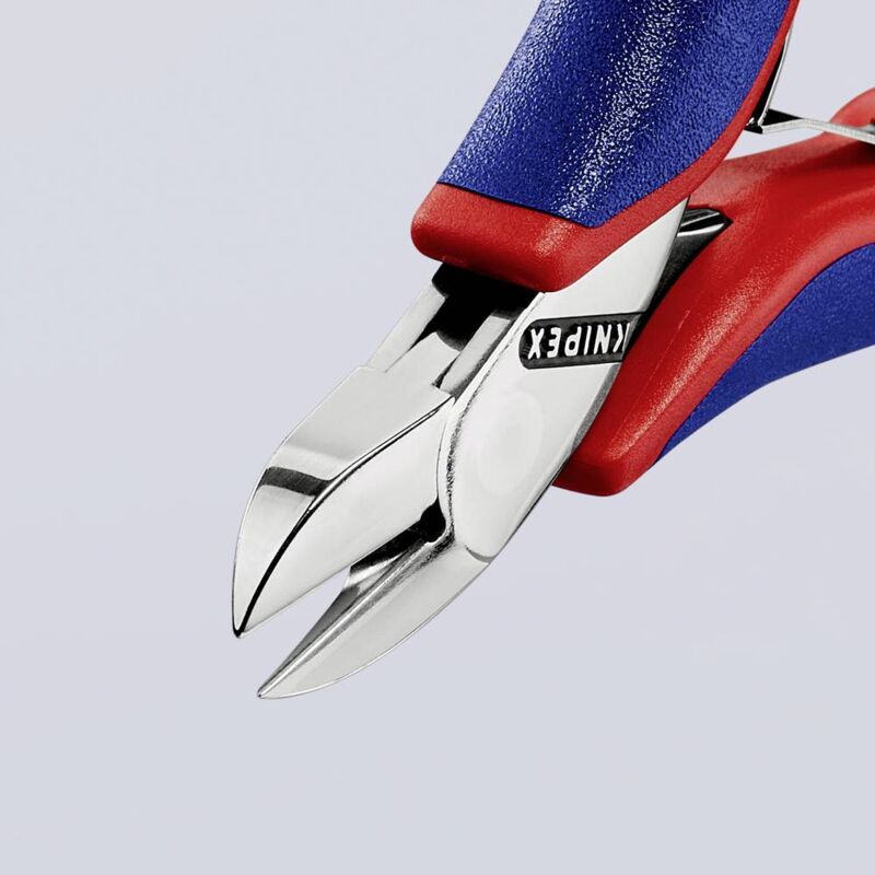 foto del prodotto 77 22 115 sb elettronica e meccanica di precisione tronchese laterale senza sfaccettature 115 mm knipex