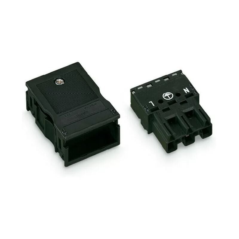 foto del prodotto 770 113 connettore 3p 4mm 25a 250v nero wago