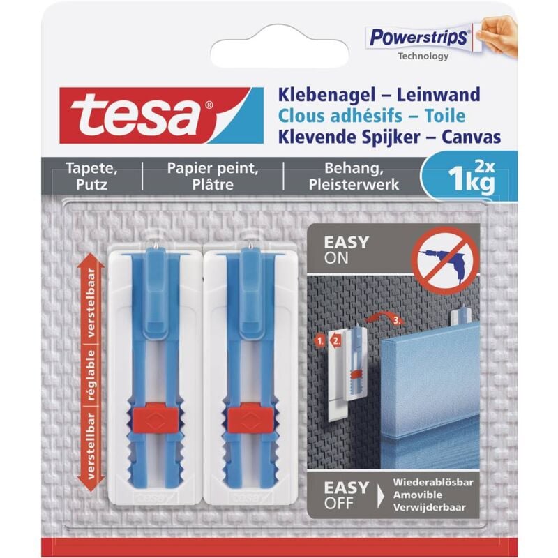 foto del prodotto 77778 tela di velcro bianco contenuto 2 pz. tesa
