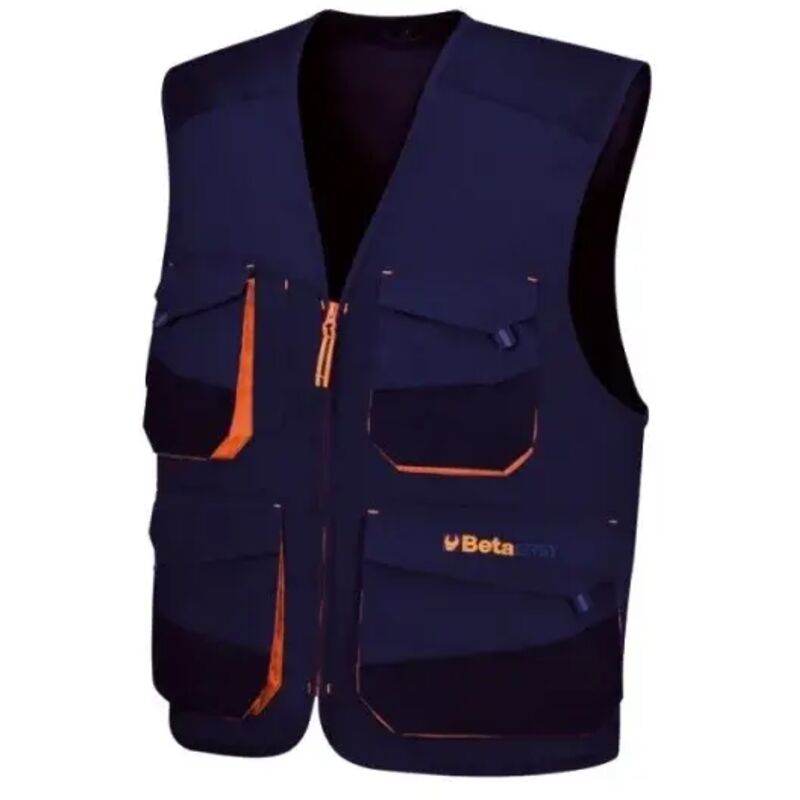 foto del prodotto 7867b gilet da lavoro leggero in twill m beta