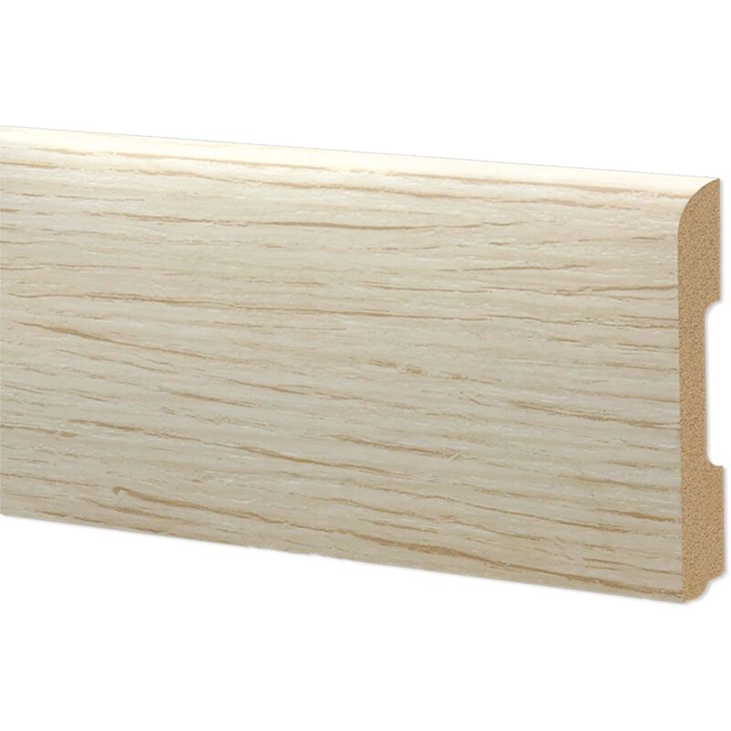 foto del prodotto 78ml bancale di battiscopa bc spazzolato in polimeri equalwood hi tec 68x10mm bianco, alluminio ecc. rovere sbiancato
