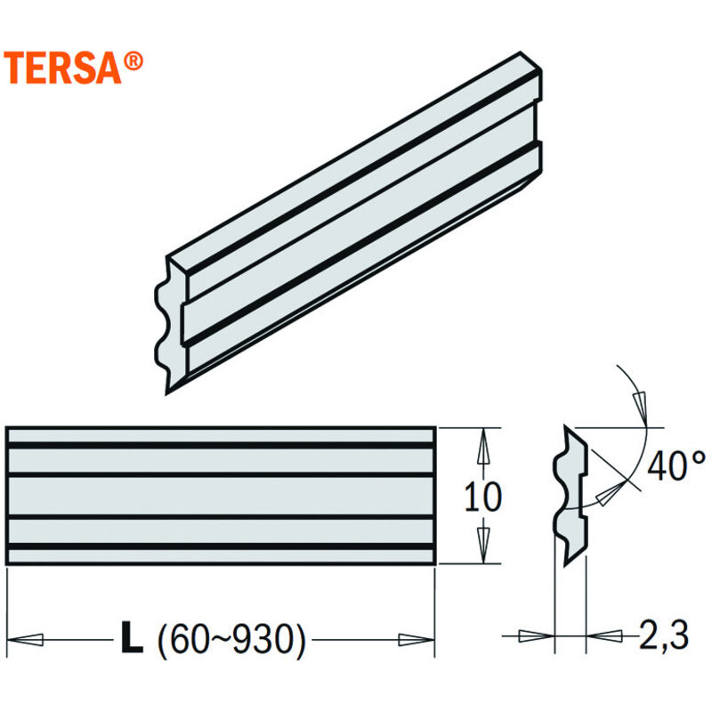 foto del prodotto 795.520.10 set 2 coltelli sistema tersa 520x10x2.3mm hps
