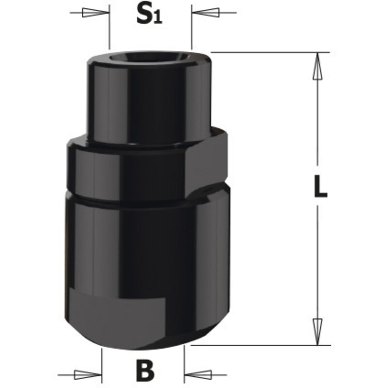 foto del prodotto 796.121.00 mandrino portafrese m12x1 dx per pinze d 10 12 12.7mm