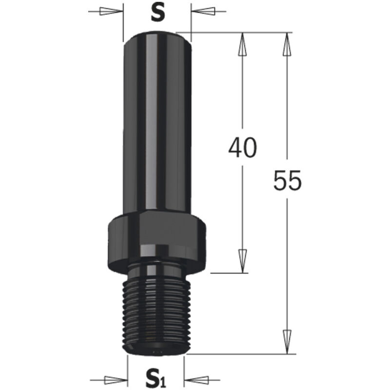 foto del prodotto 797.580.00 riduzione m10x1.5 con attacco s 8x40 l 55 dx
