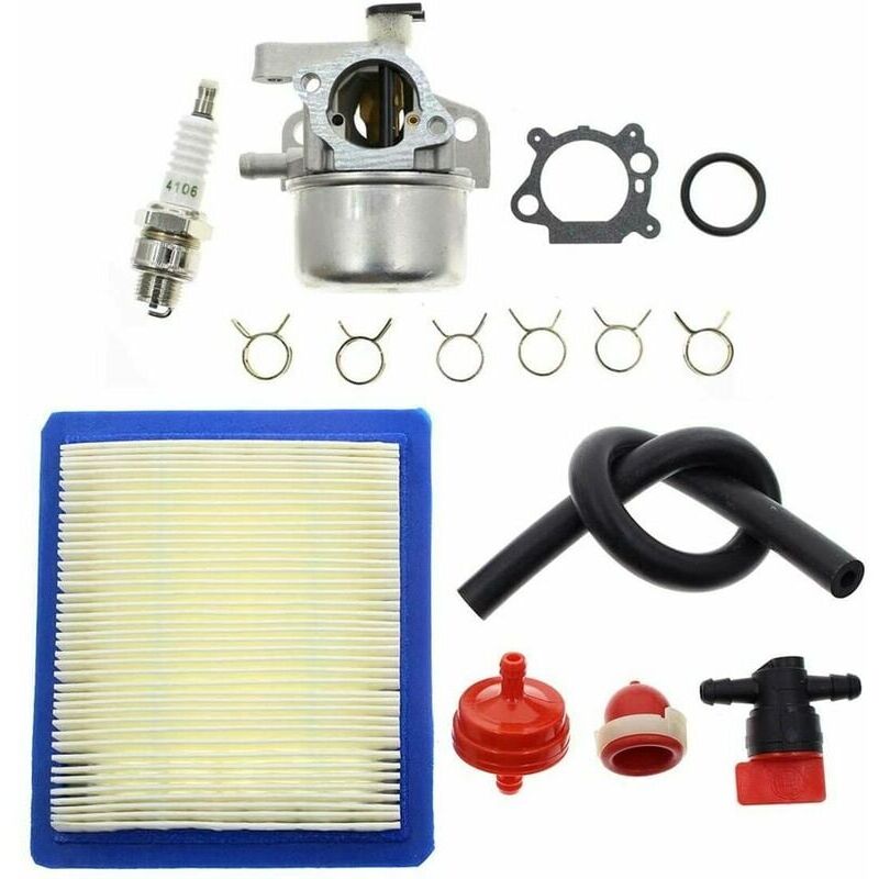 foto del prodotto 799866 kit carburatore con filtro aria compatibile con motori briggs stratton 790845 799871 799866 796707 79430