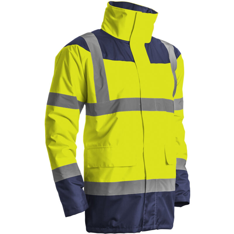 foto del prodotto 7ketyxl coverguard parka matelass e haute visibilit coverguard keta jaune marine xl