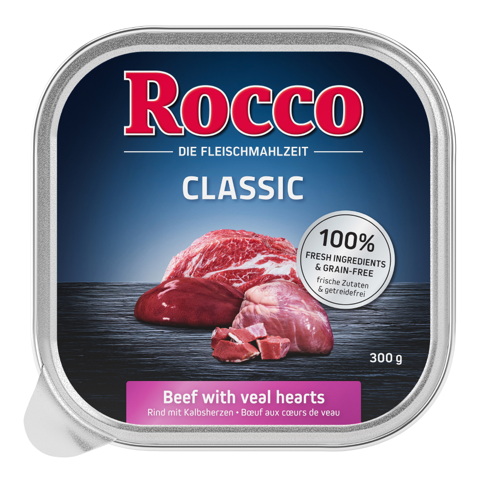 foto del prodotto 8 1 gratis 9 x 300 g rocco classic vaschette manzo con cuori di vitello