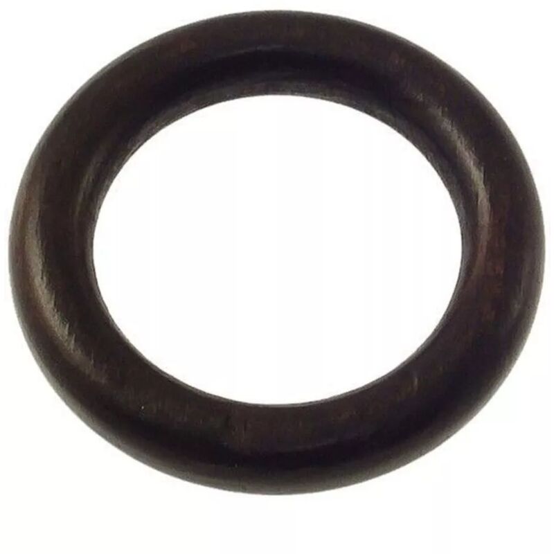 foto del prodotto 8 anelli in legno per bastone 28mm x56 int est colore noce.