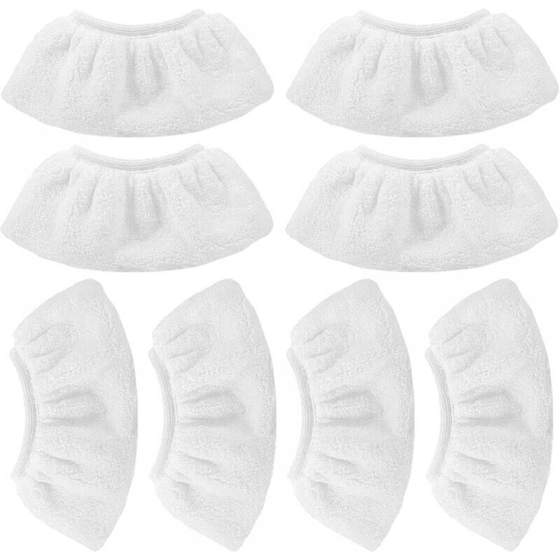 foto del prodotto 8 panni in microfibra per mocio per k rcher compatibili con , panni per ugello portatile, accessori per pulitori a vapore sc 1, 2, 3, 4, 5