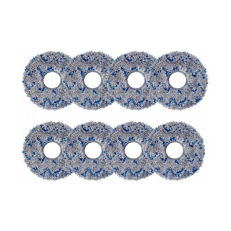 foto del prodotto 8 panno di pulizia di ricambio per ecovacs deebot x1 omni x1 e omni, panni in microfibra per aspirapolvere robot ecovacs deebot x1 turbo
