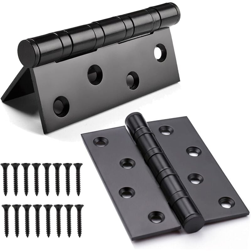 foto del prodotto 8 pezzi cerniere per porte resistenti, cerniere esterne in acciaio inossidabile, cerniere per porte in legno cerniere in acciaio inossidabile