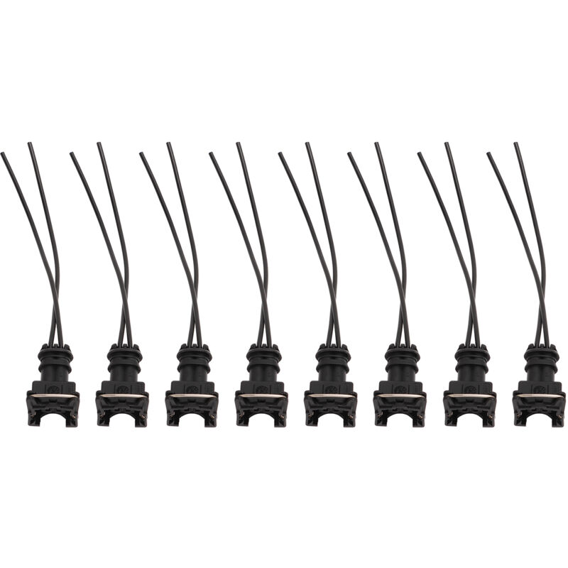 foto del prodotto 8 pezzi connettori per iniettore carburante spine per cablaggio clip taglio giunzione stile ev1 8 per bosch eosnow