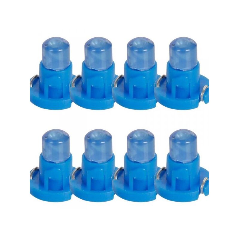 foto del prodotto 8 pezzi lampada led t4.2 1 cob 12v 0.6w 40lm luce blu 17mm luci cruscotti e strumentazioni