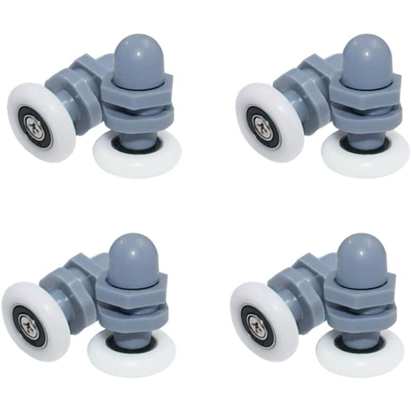 foto del prodotto 8 rulli per porta doccia, ruote di scorrimento, parte di ricambio per porta scorrevole in vetro del bagno, rullo per porta scorrevole doccia di