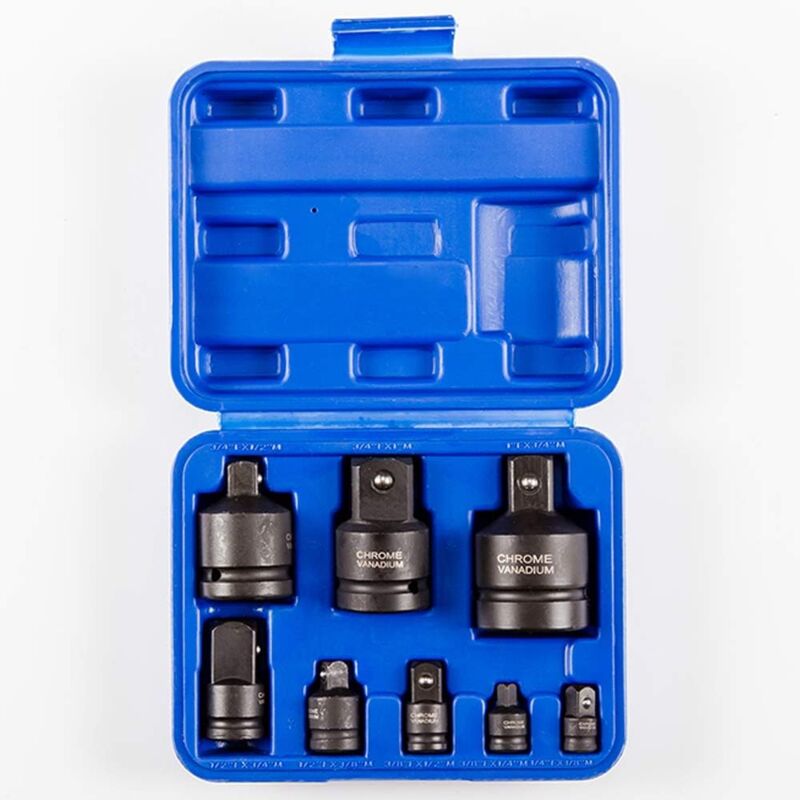 foto del prodotto 8 tlg kraft stecknuss adapter,8 teiliges schlagadapter set